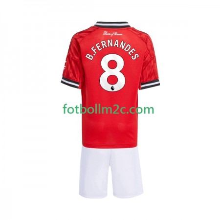 Fußballtrikots Manchester United Bruno Fernandes 8 Kinder Heim Trikotsatz 2025-2026